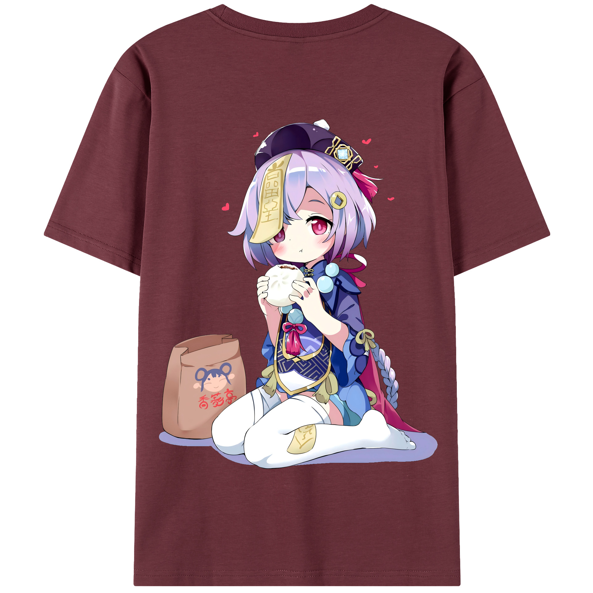げんし神 七七 なな  genshin Nana 綿100％半袖Tシャツ（背面プリント）